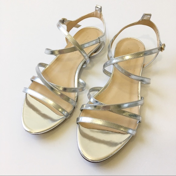 J. Crew Shoes - J. Crew Emmaline silver sandals